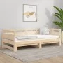 Removable sofa bed solid pine wood 2x(90x200) cm by vidaXL, Beds and slatted bases - Ref: Foro24-820312, Price: 159,77 €, Dis...