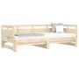 Removable sofa bed solid pine wood 2x(90x200) cm by vidaXL, Beds and slatted bases - Ref: Foro24-820312, Price: 159,77 €, Dis...