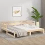 Removable sofa bed solid pine wood 2x(90x200) cm by vidaXL, Beds and slatted bases - Ref: Foro24-820312, Price: 159,77 €, Dis...