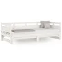 Removable sofa bed solid white pine wood 2x(90x200) cm by vidaXL, Beds and slatted bases - Ref: Foro24-820313, Price: 189,11 ...