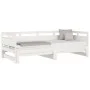 Removable sofa bed solid white pine wood 2x(90x200) cm by vidaXL, Beds and slatted bases - Ref: Foro24-820313, Price: 189,11 ...