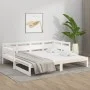 Removable sofa bed solid white pine wood 2x(90x200) cm by vidaXL, Beds and slatted bases - Ref: Foro24-820313, Price: 189,11 ...