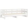 Abnehmbares Schlafsofa aus massivem weißem Kiefernholz, 2 x (90 x 200) cm von vidaXL, Betten und Lattenroste - Ref: Foro24-82...