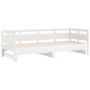 Abnehmbares Schlafsofa aus massivem weißem Kiefernholz, 2 x (90 x 200) cm von vidaXL, Betten und Lattenroste - Ref: Foro24-82...