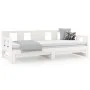 Abnehmbares Schlafsofa aus massivem weißem Kiefernholz, 2 x (80 x 200) cm von vidaXL, Betten und Lattenroste - Ref: Foro24-82...