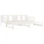 Abnehmbares Schlafsofa aus massivem weißem Kiefernholz, 2 x (80 x 200) cm von vidaXL, Betten und Lattenroste - Ref: Foro24-82...