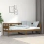 Honey brown solid pine wood sofa bed 80x200 cm by vidaXL, Beds and slatted bases - Ref: Foro24-820305, Price: 102,02 €, Disco...