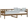 Sofá cama madera maciza de pino marrón miel 80x200 cm de vidaXL, Camas y somieres - Ref: Foro24-820305, Precio: 103,31 €, Des...