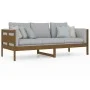 Honey brown solid pine wood sofa bed 80x200 cm by vidaXL, Beds and slatted bases - Ref: Foro24-820305, Price: 102,02 €, Disco...