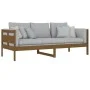 Honey brown solid pine wood sofa bed 80x200 cm by vidaXL, Beds and slatted bases - Ref: Foro24-820305, Price: 102,02 €, Disco...