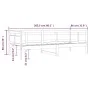 Honey brown solid pine wood sofa bed 80x200 cm by vidaXL, Beds and slatted bases - Ref: Foro24-820305, Price: 102,02 €, Disco...