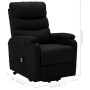 Sillón elevable tela negro