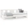 Abnehmbares Schlafsofa aus massivem weißem Kiefernholz, 2 x (90 x 190) cm von vidaXL, Betten und Lattenroste - Ref: Foro24-82...