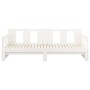 Sofá cama extraíble madera maciza de pino blanco 2x(90x190) cm de vidaXL, Camas y somieres - Ref: Foro24-820293, Precio: 201,...