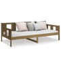 Honey brown solid pine wood sofa bed 90x190 cm by vidaXL, Beds and slatted bases - Ref: Foro24-820280, Price: 107,93 €, Disco...