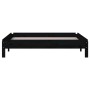 Black solid pine wood stackable bed 80x200 cm by vidaXL, Beds and slatted bases - Ref: Foro24-820401, Price: 111,04 €, Discou...