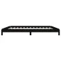 Black solid pine wood stackable bed 80x200 cm by vidaXL, Beds and slatted bases - Ref: Foro24-820401, Price: 109,58 €, Discou...