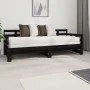 Removable sofa bed solid black pine wood 2x(80x200) cm by vidaXL, Beds and slatted bases - Ref: Foro24-820381, Price: 176,62 ...