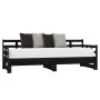 Removable sofa bed solid black pine wood 2x(80x200) cm by vidaXL, Beds and slatted bases - Ref: Foro24-820381, Price: 176,62 ...