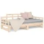 Removable sofa bed solid pine wood 2x(90x190) cm by vidaXL, Beds and slatted bases - Ref: Foro24-820352, Price: 147,05 €, Dis...