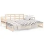 Removable sofa bed solid pine wood 2x(90x190) cm by vidaXL, Beds and slatted bases - Ref: Foro24-820352, Price: 147,05 €, Dis...
