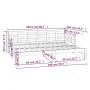 Removable sofa bed solid black pine wood 2x(80x200) cm by vidaXL, Beds and slatted bases - Ref: Foro24-820381, Price: 176,62 ...