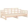 Removable sofa bed solid pine wood 2x(90x190) cm by vidaXL, Beds and slatted bases - Ref: Foro24-820352, Price: 147,05 €, Dis...