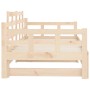 Sofá cama extraíble madera maciza de pino 2x(90x190) cm de vidaXL, Camas y somieres - Ref: Foro24-820352, Precio: 157,69 €, D...