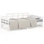 Sofá cama extraíble madera maciza de pino blanco 2x(90x190) cm de vidaXL, Camas y somieres - Ref: Foro24-820353, Precio: 142,...
