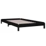 Black solid pine wood stackable bed 90x200 cm by vidaXL, Beds and slatted bases - Ref: Foro24-820396, Price: 133,80 €, Discou...