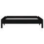 Black solid pine wood stackable bed 90x200 cm by vidaXL, Beds and slatted bases - Ref: Foro24-820396, Price: 133,80 €, Discou...