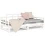Removable sofa bed solid white pine wood 2x(90x190) cm by vidaXL, Beds and slatted bases - Ref: Foro24-820353, Price: 171,26 ...