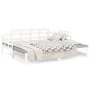 Removable sofa bed solid white pine wood 2x(90x190) cm by vidaXL, Beds and slatted bases - Ref: Foro24-820353, Price: 142,82 ...
