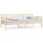 Solid pine wood sofa bed 90x190 cm by vidaXL, Beds and slatted bases - Ref: Foro24-820367, Price: 94,74 €, Discount: %
