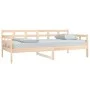 Solid pine wood sofa bed 90x190 cm by vidaXL, Beds and slatted bases - Ref: Foro24-820367, Price: 94,74 €, Discount: %