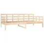 Solid pine wood sofa bed 90x190 cm by vidaXL, Beds and slatted bases - Ref: Foro24-820367, Price: 94,74 €, Discount: %