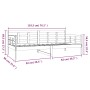 Solid pine wood sofa bed 90x190 cm by vidaXL, Beds and slatted bases - Ref: Foro24-820367, Price: 98,66 €, Discount: %