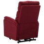 Sillón elevable tela rojo tinto