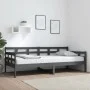 Schlafsofa aus massivem, grauem Kiefernholz, 90 x 200 cm von vidaXL, Betten und Lattenroste - Ref: Foro24-820359, Preis: 125,...