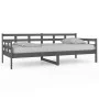 Schlafsofa aus massivem, grauem Kiefernholz, 90 x 200 cm von vidaXL, Betten und Lattenroste - Ref: Foro24-820359, Preis: 125,...