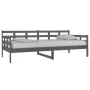 Schlafsofa aus massivem, grauem Kiefernholz, 90 x 200 cm von vidaXL, Betten und Lattenroste - Ref: Foro24-820359, Preis: 125,...