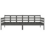 Schlafsofa aus massivem, grauem Kiefernholz, 90 x 200 cm von vidaXL, Betten und Lattenroste - Ref: Foro24-820359, Preis: 128,...