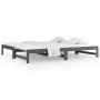 Sofá cama extraíble madera maciza de pino gris 2x(90x200) cm de vidaXL, Camas y somieres - Ref: Foro24-820429, Precio: 159,54...
