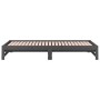 Sofá cama extraíble madera maciza de pino gris 2x(90x200) cm de vidaXL, Camas y somieres - Ref: Foro24-820429, Precio: 159,54...