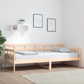 Schlafsofa aus massivem Kiefernholz, 90 x 200 cm von vidaXL, Betten und Lattenroste - Ref: Foro24-820357, Preis: 107,29 €, Ra...