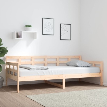 Schlafsofa aus massivem Kiefernholz, 90 x 200 cm von vidaXL, Betten und Lattenroste - Ref: Foro24-820357, Preis: 107,29 €, Ra...