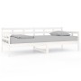 Sofá cama madera maciza de pino blanco 90x200 cm de vidaXL, Camas y somieres - Ref: Foro24-820358, Precio: 129,68 €, Descuent...