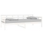 Sofá cama madera maciza de pino blanco 90x200 cm de vidaXL, Camas y somieres - Ref: Foro24-820358, Precio: 129,68 €, Descuent...
