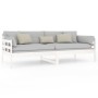 Sofá cama madera maciza de pino blanco 90x200 cm de vidaXL, Camas y somieres - Ref: Foro24-820358, Precio: 129,68 €, Descuent...