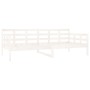 Sofá cama madera maciza de pino blanco 90x200 cm de vidaXL, Camas y somieres - Ref: Foro24-820358, Precio: 129,68 €, Descuent...
